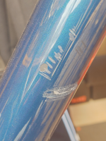 Lack schaden Unterrohr